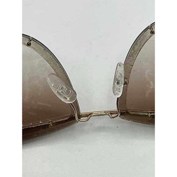 Pre-Owned Prada SPR 12U Unisex Sunglasses-Clear/ Brown/Gold - Picture 12 of 12